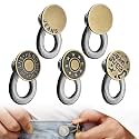Button Extenders for Jeans – 5Pcs Zinc Alloy Pants Button Extender No-Sew Waist Extender for Pregnant Women Post-Surgery Weight Gain Men Women Kids (Antique Bronze)