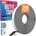 Butyl Tape for RV Roof and Boat, 36 Feet Black Putty Window Sealant Tape