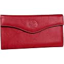 Buxton RFID Organizer Clutch Wallet One Size Red