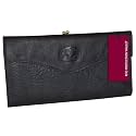 Buxton Heiress Organizer Clutch (Black-RFID, Black-RFID Protected, Size One Size