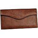 Buxton Heiress Organizer Clutch (Mahogany RFID Protected)