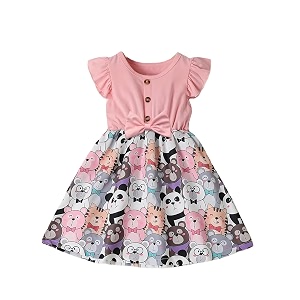 Buy Try Lycra Panda Printed Girls
