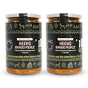 Buy One Get One ZAAIKA Heeng Mango Pickle Low Oil Indian Traditional aam ka achar homemade mothers recipe pickle | No Preservatives 900gm complements a wide range of Indian meals