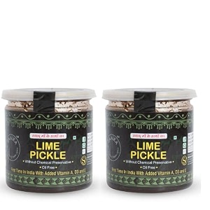 buy one get one zaaika lemon pickle khatta meetha  oil free indian authantic and traditional home made nimbu achaar sweet amp spicy pickle  crushed lemon pickle  no preservatives - 450 gm
