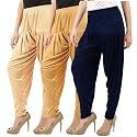 Buy That Trendz Combo Offer (Pack of 3) Cotton Viscose Lycra Dhoti Patiyala Salwar Harem Bottoms Pants for Womens (White, Maroon, Black)