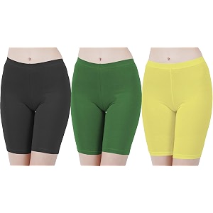 buy that trendz cotton lycra tight fit stretchable cycling shorts womensshorties for exerciseworkoutyogagymcycleactive wear running red dark skin royal blue combo pack of 3