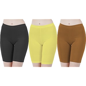 buy that trendz cotton lycra tight fit stretchable cycling shorts womensshorties for exerciseworkoutyogagymcycleactive wear running red dark skin royal blue combo pack of 3