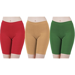 buy that trendz cotton lycra tight fit stretchable cycling shorts womens  shorties for active wearexerciseworkoutyogagymcyclerunning white navy turquoise combo pack of 3