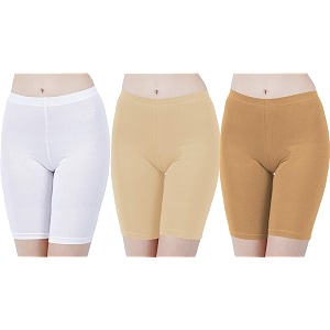 buy that trendz cotton lycra tight fit stretchable cycling shorts womensshorties for exerciseworkoutyogagymcycleactive wear running red dark skin royal blue combo pack of 3