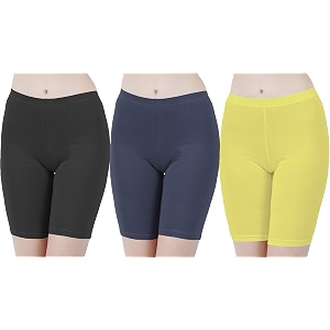 buy that trendz cotton lycra tight fit stretchable cycling shorts womensshorties for exerciseworkoutyogagymcycleactive wear running red dark skin royal blue combo pack of 3