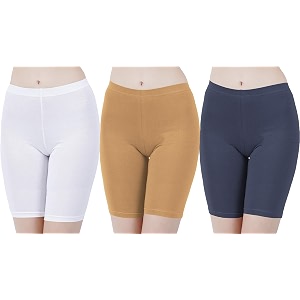 buy that trendz cotton lycra tight fit stretchable cycling shorts womensshorties for exerciseworkoutyogagymcycleactive wear running red dark skin royal blue combo pack of 3