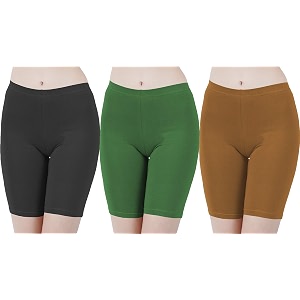 buy that trendz cotton lycra tight fit stretchable cycling shorts womensshorties for exerciseworkoutyogagymcycleactive wear running red dark skin royal blue combo pack of 3