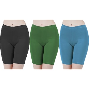 buy that trendz cotton lycra tight fit stretchable cycling shorts womensshorties for exerciseworkoutyogagymcycleactive wear running red dark skin royal blue combo pack of 3