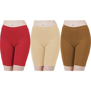 buy that trendz cotton lycra tight fit stretchable cycling shorts womens  shorties for active wearexerciseworkoutyogagymcyclerunning white navy turquoise combo pack of 3