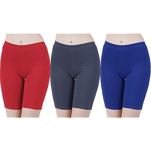 buy that trendz cotton lycra tight fit stretchable cycling shorts womens  shorties for active wearexerciseworkoutyogagymcyclerunning white navy turquoise combo pack of 3