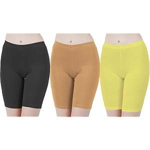 buy that trendz cotton lycra tight fit stretchable cycling shorts womensshorties for exerciseworkoutyogagymcycleactive wear running red dark skin royal blue combo pack of 3