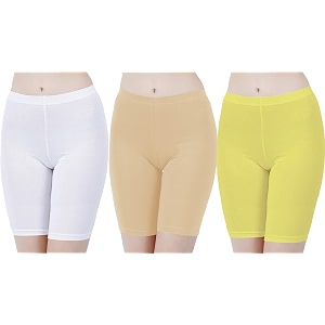 buy that trendz cotton lycra tight fit stretchable cycling shorts womensshorties for exerciseworkoutyogagymcycleactive wear running red dark skin royal blue combo pack of 3