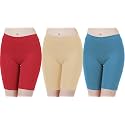 Buy That Trendz Cotton Lycra Tight Fit Stretchable Cycling Shorts Womens | Shorties for Active wear/Exercise/Workout/Yoga/Gym/Cycle/Running White Navy Turquoise Combo Pack of 3
