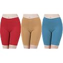 Buy That Trendz Cotton Lycra Tight Fit Stretchable Cycling Shorts Womens | Shorties for Active wear/Exercise/Workout/Yoga/Gym/Cycle/Running White Navy Turquoise Combo Pack of 3