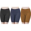 Buy That Trendz Cotton Lycra Tight Fit Stretchable Cycling Shorts Womens|Shorties for Exercise/Workout/Yoga/Gym/Cycle/Active wear Running Red Dark Skin Royal Blue Combo Pack of 3