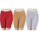 Buy That Trendz Cotton Lycra Tight Fit Stretchable Cycling Shorts Womens | Shorties for Active wear/Exercise/Workout/Yoga/Gym/Cycle/Running White Navy Turquoise Combo Pack of 3