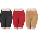 Buy That Trendz Cotton Lycra Tight Fit Stretchable Cycling Shorts Womens | Shorties for Active wear/Exercise/Workout/Yoga/Gym/Cycle/Running White Navy Turquoise Combo Pack of 3