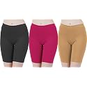 Buy That Trendz Cotton Lycra Tight Fit Stretchable Cycling Shorts Womens | Shorties for Active wear/Exercise/Workout/Yoga/Gym/Cycle/Running White Navy Turquoise Combo Pack of 3
