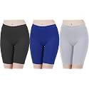 Buy That Trendz Cotton Lycra Tight Fit Stretchable Cycling Shorts Womens|Shorties for Exercise/Workout/Yoga/Gym/Cycle/Active wear Running Red Dark Skin Royal Blue Combo Pack of 3
