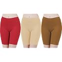 Buy That Trendz Cotton Lycra Tight Fit Stretchable Cycling Shorts Womens | Shorties for Active wear/Exercise/Workout/Yoga/Gym/Cycle/Running White Navy Turquoise Combo Pack of 3