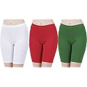 Buy That Trendz Cotton Lycra Tight Fit Stretchable Cycling Shorts Womens|Shorties for Exercise/Workout/Yoga/Gym/Cycle/Active wear Running Red Dark Skin Royal Blue Combo Pack of 3