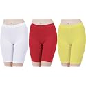 Buy That Trendz Cotton Lycra Tight Fit Stretchable Cycling Shorts Womens|Shorties for Exercise/Workout/Yoga/Gym/Cycle/Active wear Running Red Dark Skin Royal Blue Combo Pack of 3