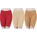 Buy That Trendz Cotton Lycra Tight Fit Stretchable Cycling Shorts Womens | Shorties for Active wear/Exercise/Workout/Yoga/Gym/Cycle/Running White Navy Turquoise Combo Pack of 3