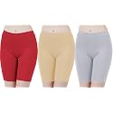 Buy That Trendz Cotton Lycra Tight Fit Stretchable Cycling Shorts Womens | Shorties for Active wear/Exercise/Workout/Yoga/Gym/Cycle/Running White Navy Turquoise Combo Pack of 3