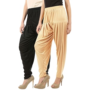 buy that trendz d41 cotton viscose dhoti women39s patiyala salwar harem bottoms pants black light skin pack of 2 combo xxxxx-large