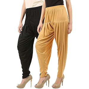buy that trendz cotton viscose dhoti women39s patiyala salwar harem bottoms pants black dark skin pack of 2 combo xx-large