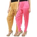 Buy That Trendz Patiala Salwar for Womens Patiala Pants Bottoms Viscose Dhoti Pack of 2