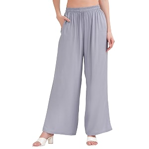 buy that trendz palazzo pants for women cotton rayon elasticated casual regular fit m to 6xl