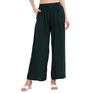 buy that trendz palazzo pants for women cotton rayon elasticated casual regular fit m to 6xl
