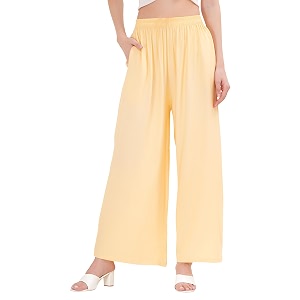 buy that trendz palazzo pants for women cotton rayon elasticated casual regular fit m to 6xl