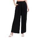 Buy That Trendz Palazzo Pants for Women Cotton Rayon Elasticated Casual Regular Fit M to 6XL