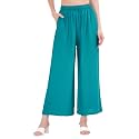 Buy That Trendz Palazzo Pants for Women Cotton Rayon Elasticated Casual Regular Fit M to 6XL