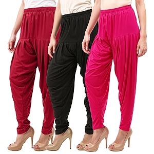 buy that trendz patiala salwar for women relaxed fit viscose patiyala salwar harem bottom pants
