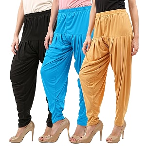 buy that trendz patiala salwar for women relaxed fit viscose patiyala salwar harem bottom pants