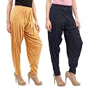 Buy That Trendz Patiala Salwar for Women Relaxed Fit Viscose Patiyala Salwar Harem Bottom Pants