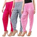 Buy That Trendz Patiala Salwar for Women Relaxed Fit Viscose Patiyala Salwar Harem Bottom Pants