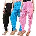 Buy That Trendz Patiala Salwar for Women Relaxed Fit Viscose Patiyala Salwar Harem Bottom Pants