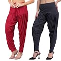 Buy That Trendz Patiala Salwar for Women Relaxed Fit Viscose Patiyala Salwar Harem Bottom Pants