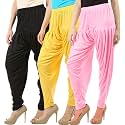 Buy That Trendz Patiala Salwar for Women Relaxed Fit Viscose Patiyala Salwar Harem Bottom Pants