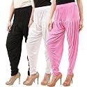 Buy That Trendz Patiala Salwar for Women Relaxed Fit Viscose Patiyala Salwar Harem Bottom Pants