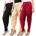 Buy That Trendz Patiala Salwar for Women Relaxed Fit Viscose Patiyala Salwar Harem Bottom Pants